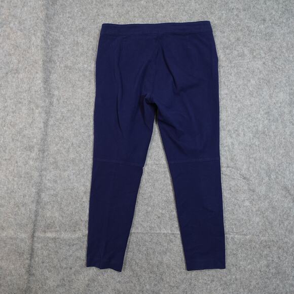 Ralph Lauren Pants Womens 6 Petite Ankle Cropped Skinny Blue Zip Pockets - Picture 6 of 9